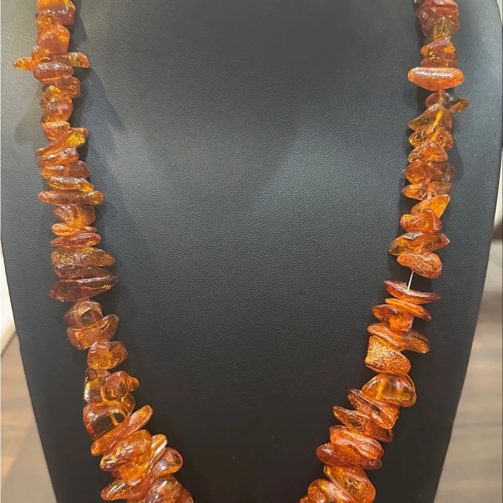 Vintage Genuine Amber Beaded Necklace